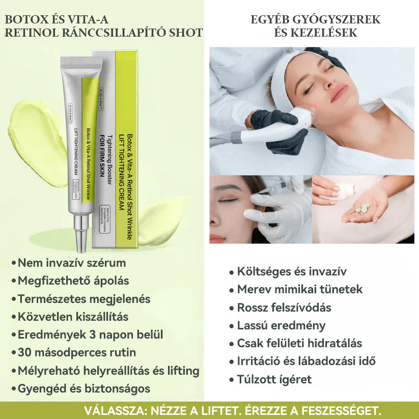 🏆 Büszkén az Európai Unióban gyártva 💫 Tiworld® fejlett peptid Botox-hatású + Vita-A retinol feszesítő megújító krém – ma csak 70% KEDVEZMÉNNYEL