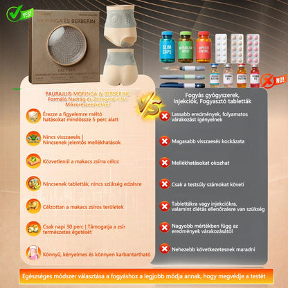 🏅Hivatalos Márkabolt | ✅🛡️ 𝐏𝐀𝐔𝐑𝐀𝐉𝐔® 𝟐𝟎𝟐𝟔 Moringa & Berberine 4-az-1-ben Mikro-részecskés Formázó és Zsírégető Rövidnadrág