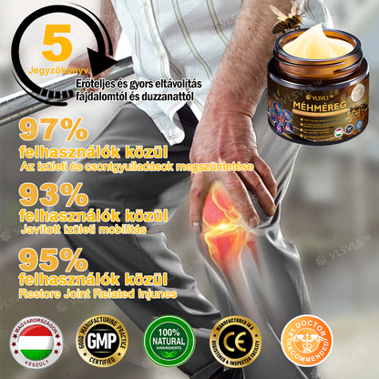 VLSVLS™ Méhméreg Azonnali Ultra Erős Fájdalomcsillapító Krém - (Enyhíti a fájdalmat ízületi gyulladás, izomfájdalom, hátfájás, térdek, hát, vállak, csípők, csuklók, kezek esetén)