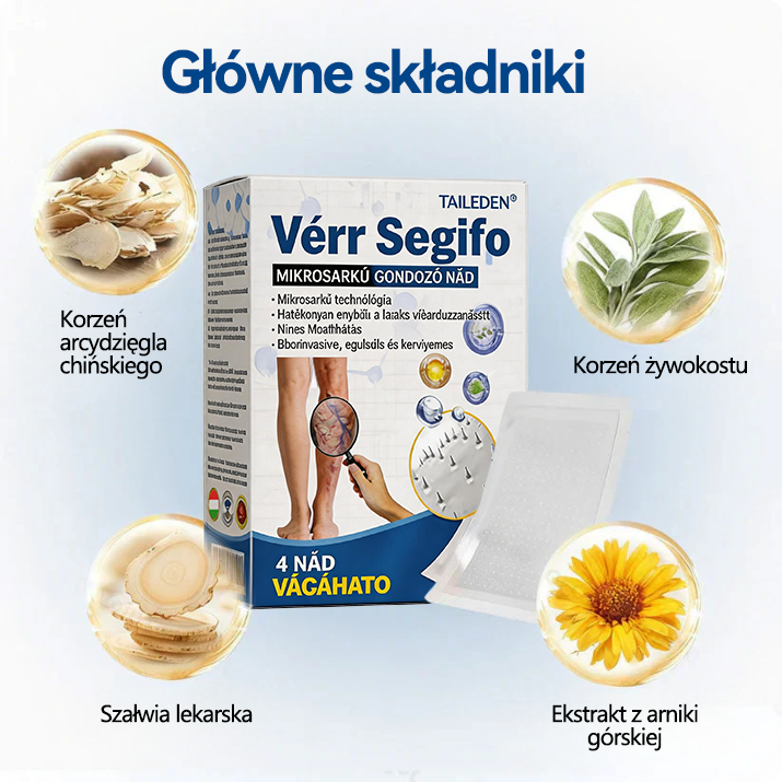 🇭🇺👨‍⚕️✅TAILEDEN® VeinEase Mikrotűs Kezelő Tapasz⚡Azonnali Megkönnyebbülés, Hosszú Távú Eredmények